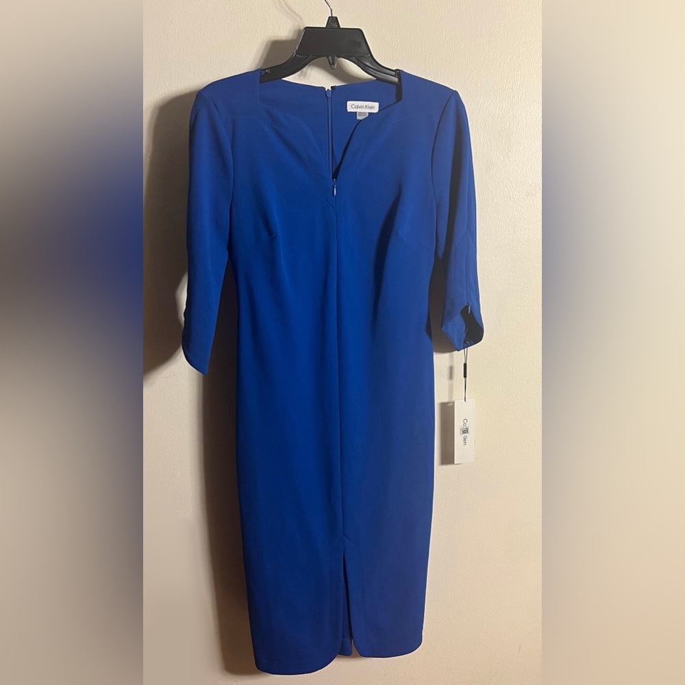 Calvin Klein Royal Blue Long Sleeve Dress